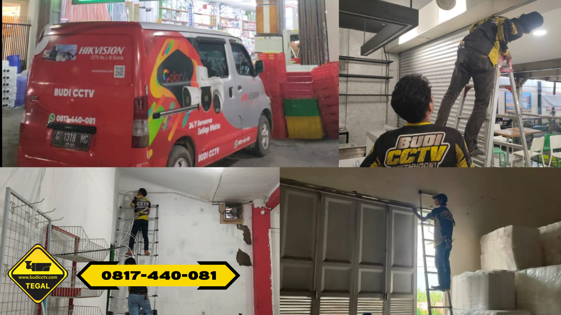 Pemasangan CCTV Hikvision Smart Hybrid Light di Toko Putra Jaya